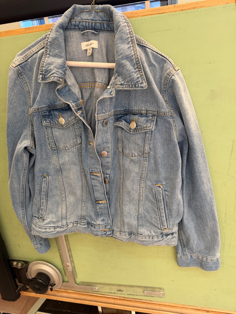 ON/ON Light Wash Denim Jacket for Women